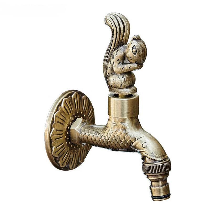 TLXT Wall-Mounted Single Cold Washing Machine Faucet