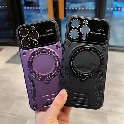 Etui na telefon z pierścieniem amortyzującym wstrząsy do iPhone'a 15 14 13 11 12 Pro Max do etui magnetycznego Magsafe do iPhone'a 15 14 Plus Funda