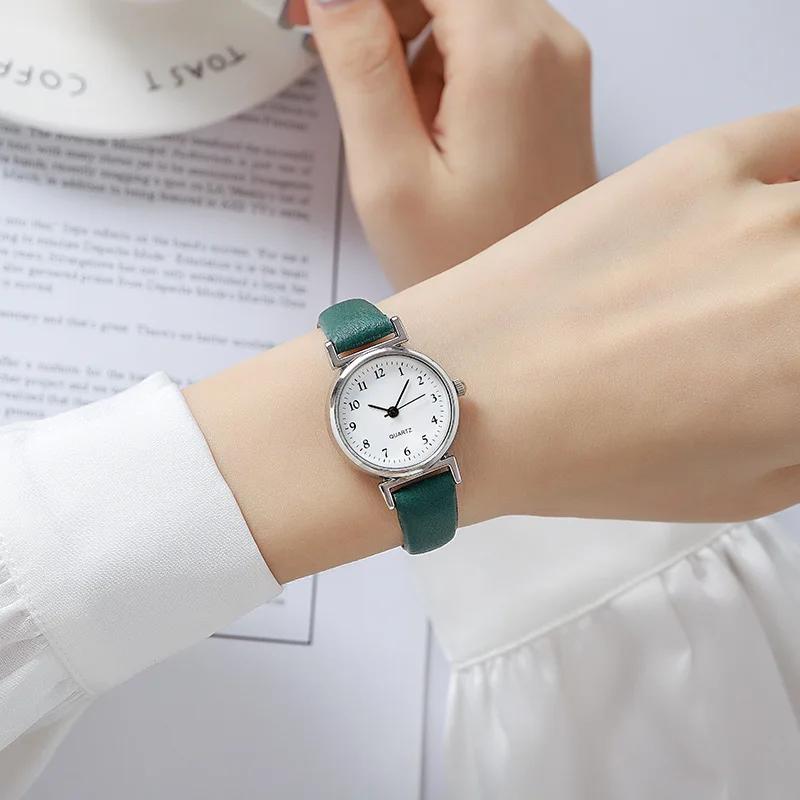 

Роскошные женские брендовые кварцевые часы из сплава, женские модные повседневные часы с маленьким циферблатом, кожаные наручные часы для женщин Zegarek Damski