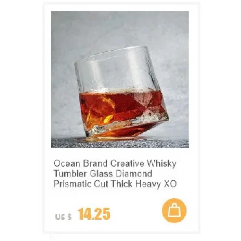 1920s Professional Blender's Whiskey Copita Nosing GlassTulip Bud Whisky Crystal XO Chivas Regal Goblet Cup Wine Tasting Glasses