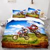 Motorcycle Rider Bed Duvet Cover Set Queen Calico Twin Size Comforter Cover Bedding Set  King Soft Polyester For Boys Teens