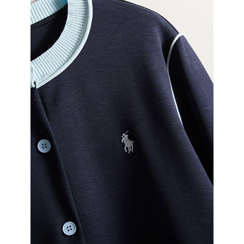 Export Daily Order! Portable All-Match ~ Girls Spring & Fall Single-Breasted Short Long Sleeves Woven Cotton Outwear 2025 New