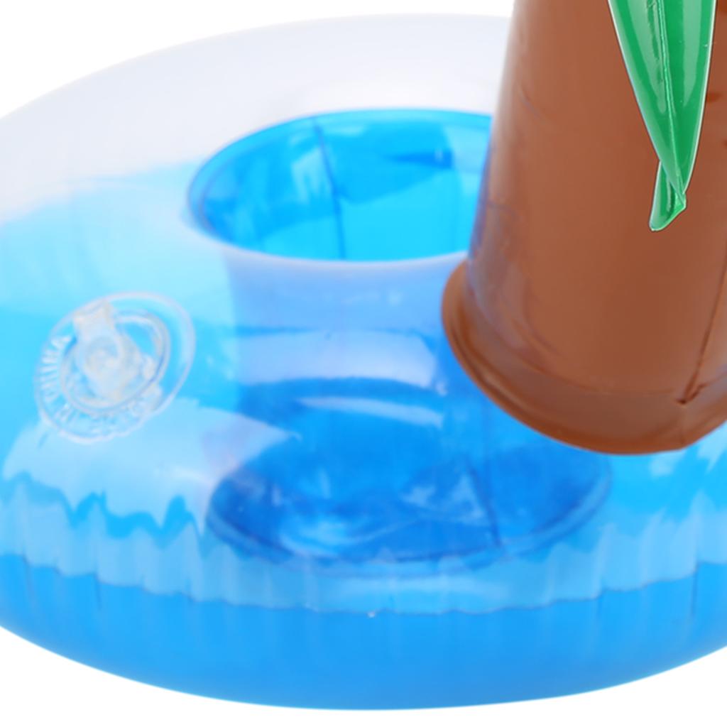 12pcs Coconut Trees Inflatable Pool Drink Holder Beach Party Cup Holder Decoration
