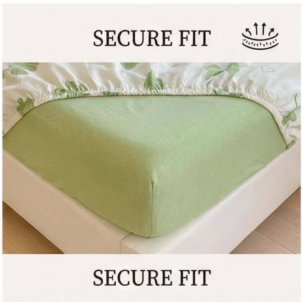 Set Quattro Pezzi in Puro Cotone con Texture Ispessita e Spazzolata, Lenzuola, Federe e Coprirete in Puro Cotone Freschi e Leggeri.