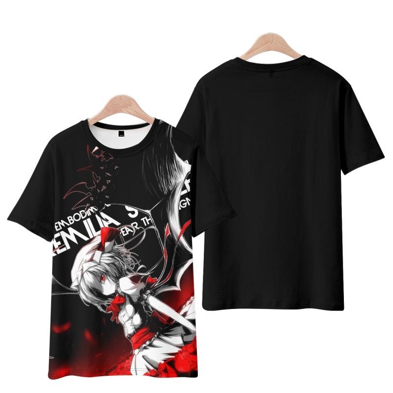 Game Touhou Project Cosplay T-Shirt 3D Hakurei Reimu Print Anime Cartoon Tees Summer Men Women Harajuku