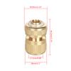 8Pcs Brass Garden Hose Connector, 1/2Inch and 3/4Inch Faucet Adapter, Garden Hose Quick Connectors Brass Hose Fittings