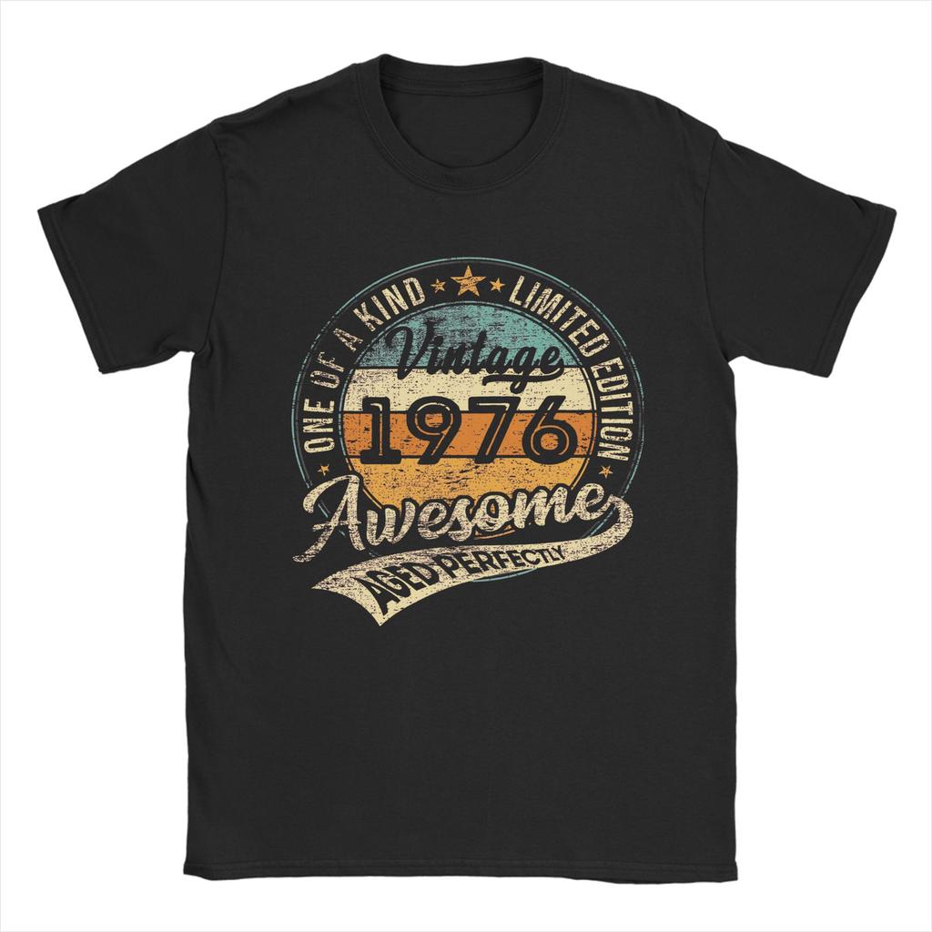 Vintage Vintage 1976 Limited Edition TShirt Men Round Neck 100 Cotton T Shirts  Short Sleeve Tees Plus Size Tops