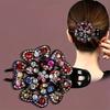 Resin Rhinestone Clip Elegant Fixed Headdress Hairpin Large Duck Clip Women Elegant Barrettes
