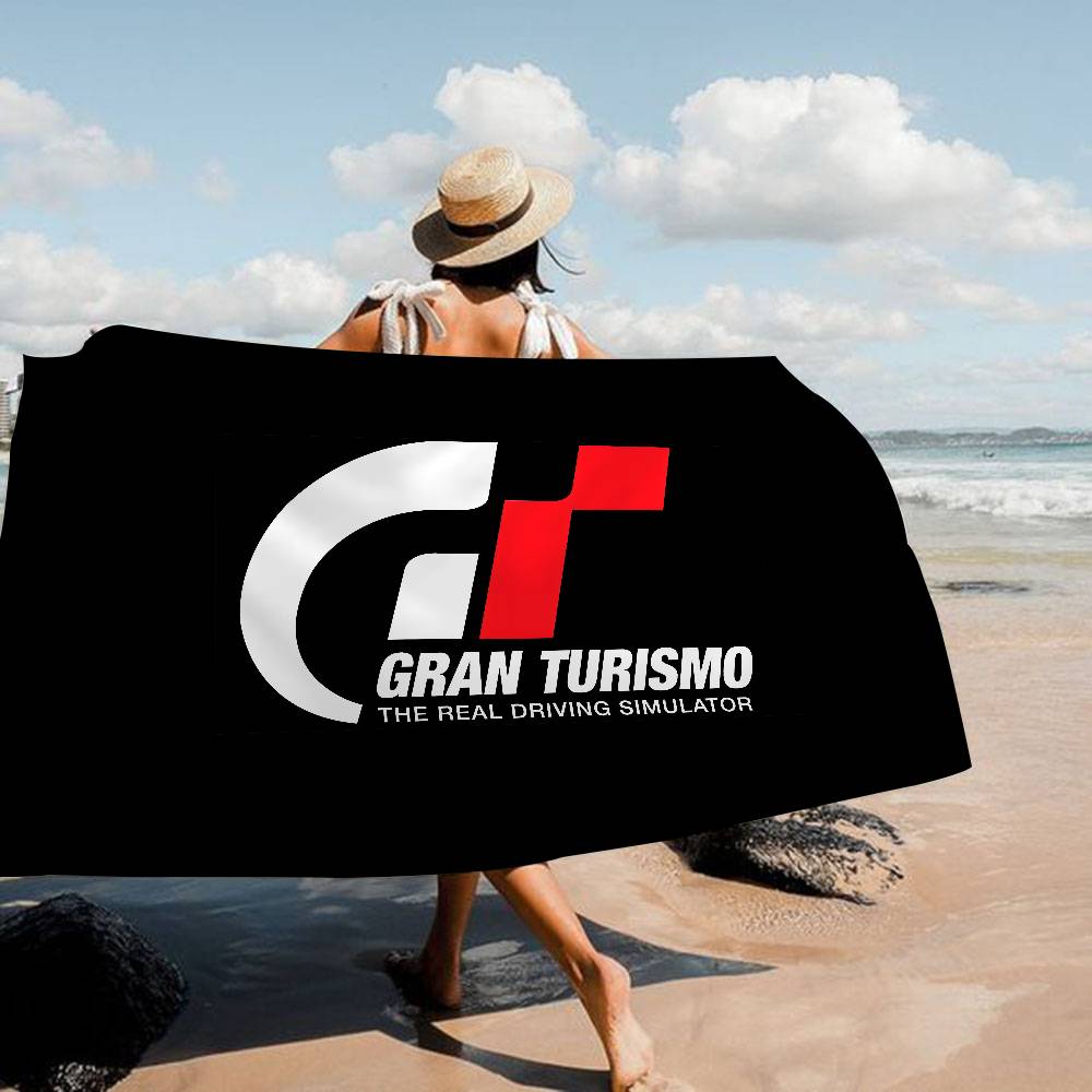 G-Gran-Turismo Bath Towel Microfiber Soft Water Absorbing Breathable For Girl Kids Decorative Cartoon Beach Towel