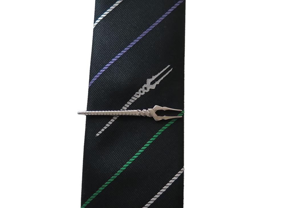 Набор зажимов для галстука SWANK Spear of Longinus и (Серебряный) (Галстук/Блок для галстука)