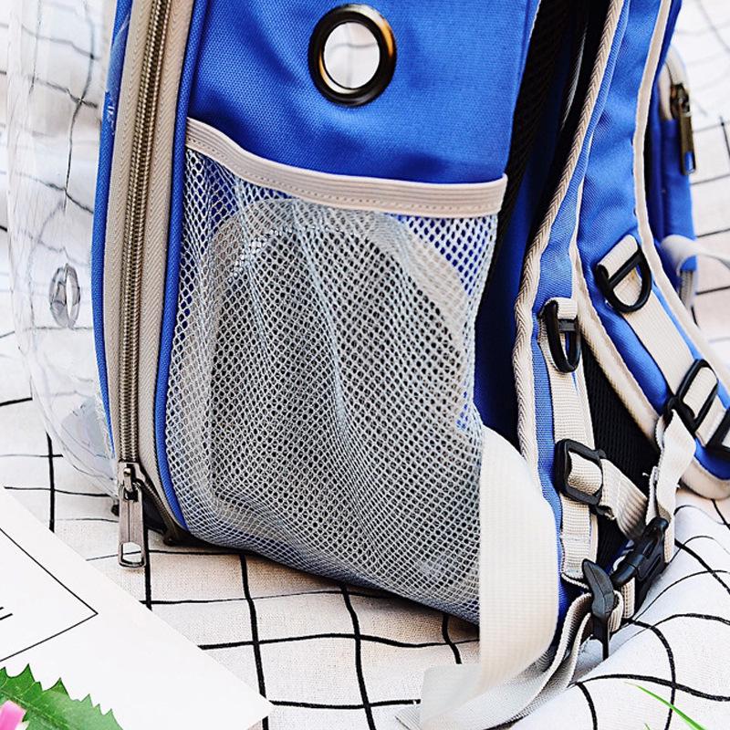 Transparent Double Shoulder Cat Backpack - Lightweight, Breathable & Panoramic Pet Bag for Outings