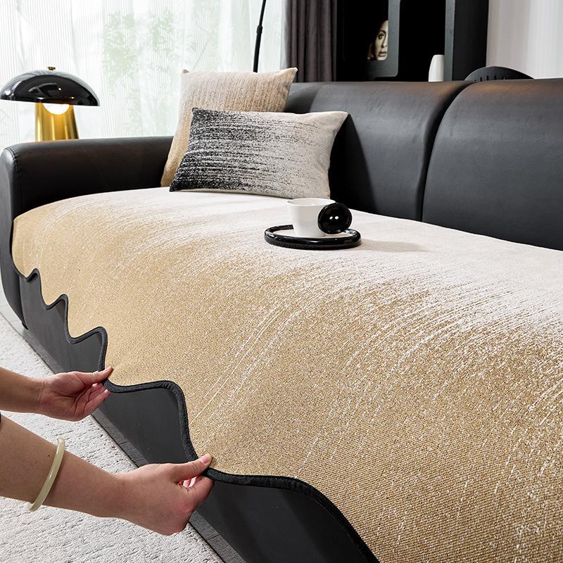 

Special-Shaped Straight-Row Sofa Cushion, Universal In All Seasons, High-End One-Piece Sofa Seat Cushion New Non-Slip Cover Towel 70*70cm
