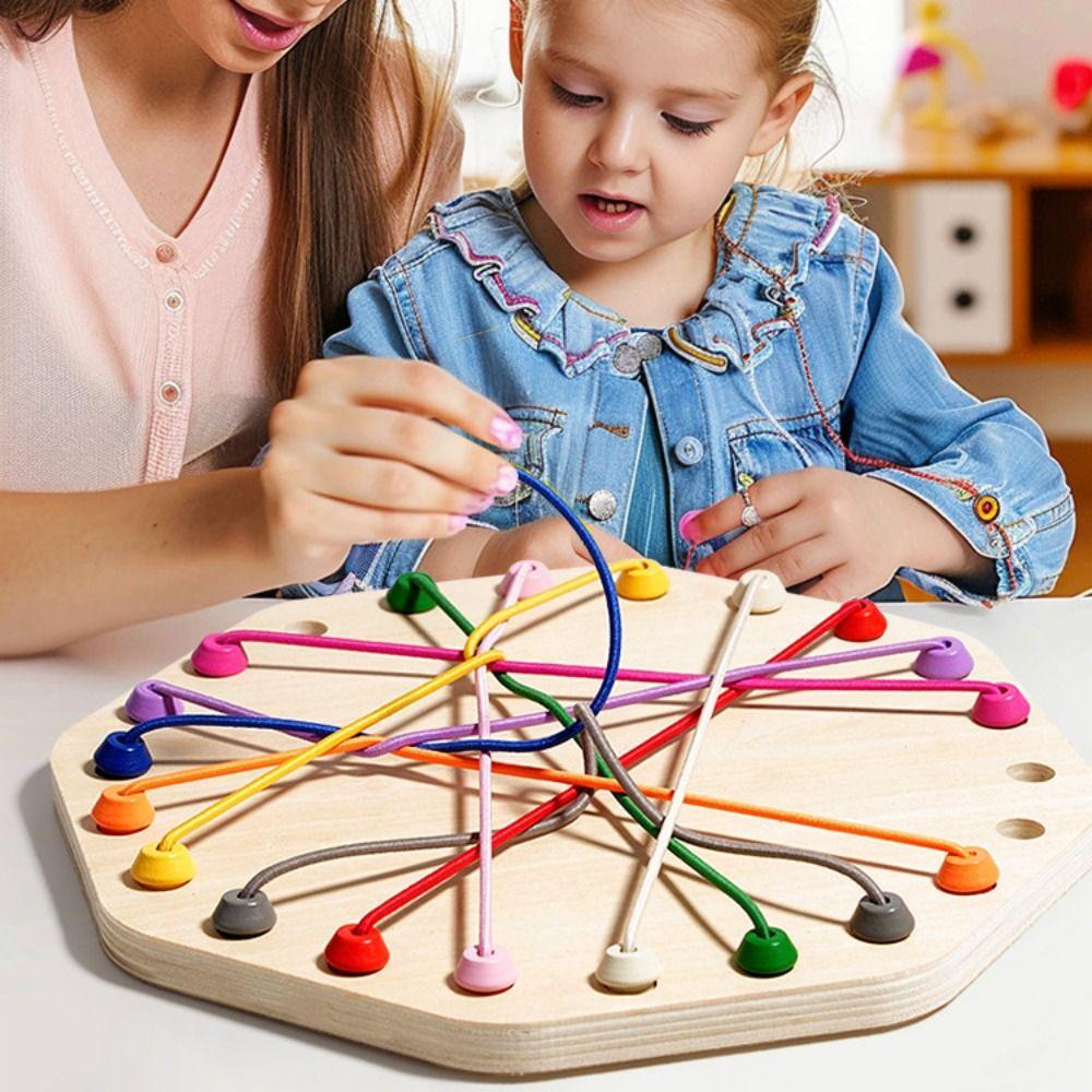Twisted Connected Line Rope Untangling Toy Logical Thinking Board Rope Puzzle Game  Children Toys