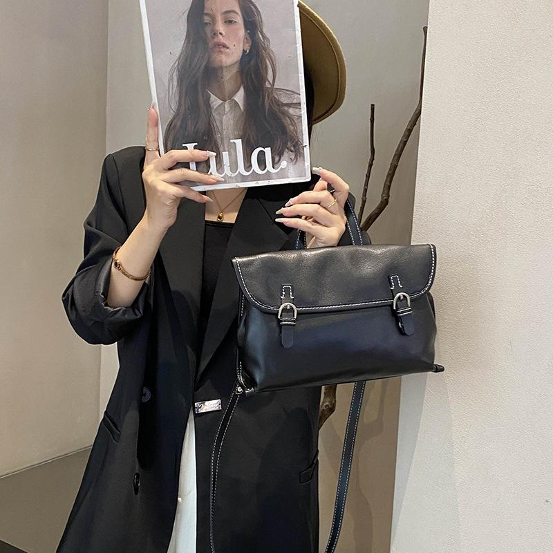 Vintage Messenger Bag Premium Sensible Oberste Schicht Rindsleder Pendler Umhängetasche All-in-one Crossbody Bag für Damen