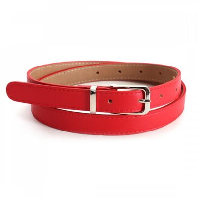 Shop   Women Square Silver Buckle Jeans Fashion Belt Red Tu Wbt 0614