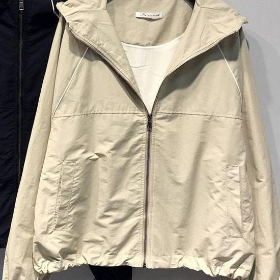 2024 Spring/Autumn Women's Korean Style Loose Windproof Hooded Short Jacket