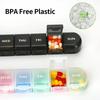 7 Days Slot Pill Organizer Plastic Medicine Container Reusable Pill Storage Box  for Tablet Vitamin