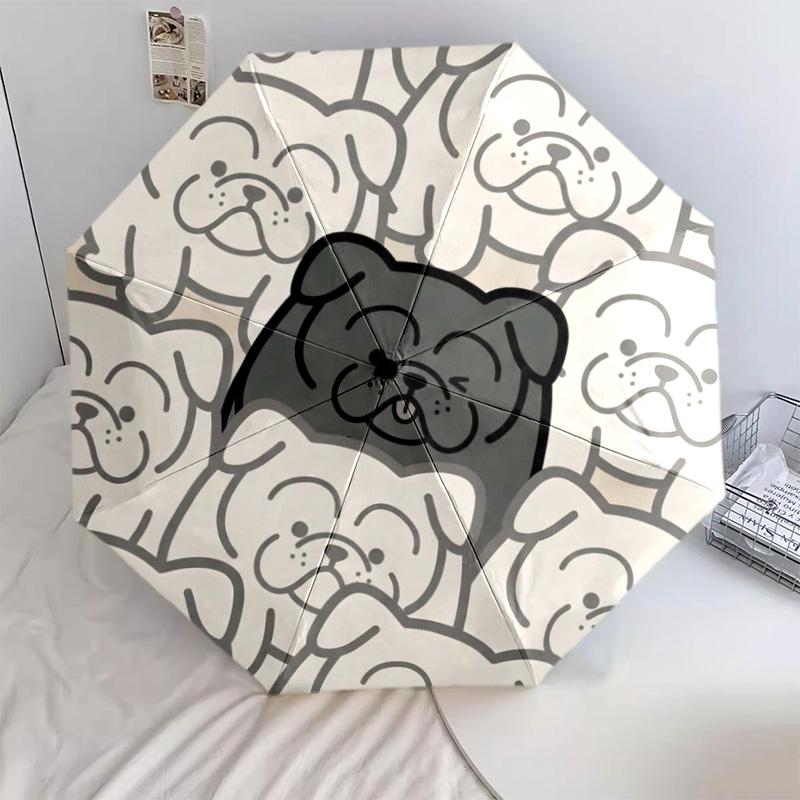 

1 PC Automatic Folding Umbrella - Cartoon Pattern, Portable & Foldable Design with 8 Ribs, Christmas Birthday Gifts