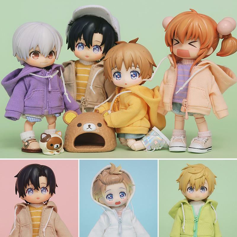 HOUZIWA OB11 Puppenkleidung Hoodies für P9 Molly 1/12 BJD Puppen
