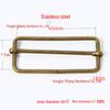 Stainless Steel Adjustable D-Ring Buckle - Copper Three-Speed Wire Pull Design