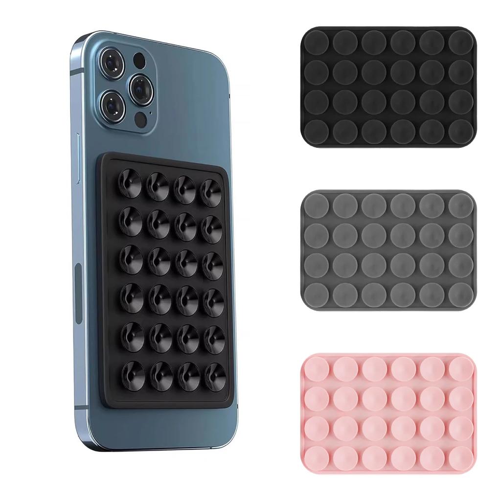 Double Side Silicone Suction Pad For Mobile Phone Fixture Suction Cup Backed Adhesive Silicone Rubber Sucker Pad For Fixing Tool