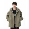 Wassup American-Style Windproof Jacket for Men, Autumn and Winter Trendy Brand Hooded Outdoor Functional Versatile Casual Jacket Coat