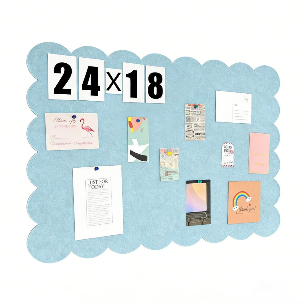 Large Bulletin Board Felt Decorative Panel Ins Photo Display Board  For Office Home Classroom