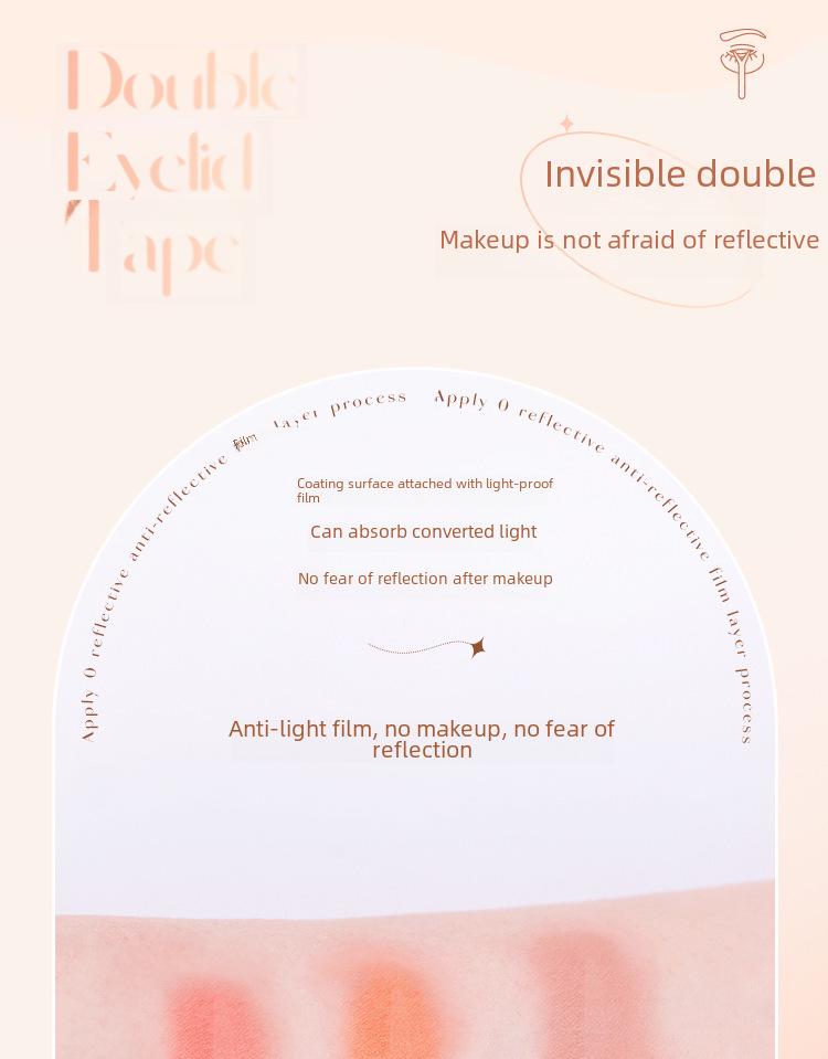AKF Invisible Double Eyelid Stickers for Women with Natural Shaping, Ideal for Swollen Eyelids, in a Mirror Box.