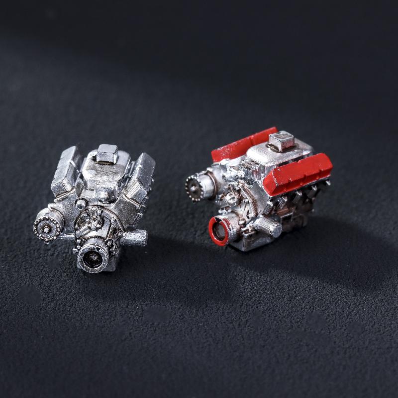 1:64 Engine Model Simulation Micro Garage Scene Ornament for Car Model Display Collector Sand Table Decoration Accessory