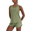 New Balance Athletics Tank Top Women's Dark Olive Stone Color WT41250-DHO