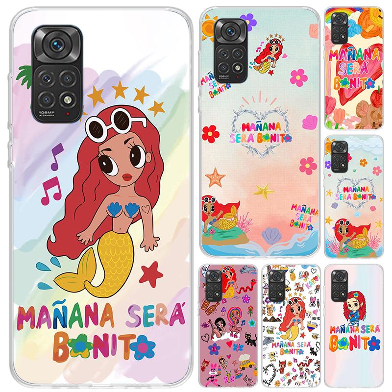 Karolg M-Manana Sera B-Bonito Phone Case for Xiaomi Redmi Note 15 14 14S 13 12S 12 Pro 11S 11 Plus 11T 11E 10S Soft Funda Print