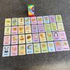 36 Cards/Box English Cognitive Card Animal Shape Fruit Color English Words for Baby Early Learning Educational Toy