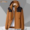 Spring & Autumn Waterproof Softshell Jacket for Outdoor Sports, Travel, Fishing, & Mountaineering with Detachable Hood