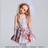 Girls Bloodstained Horror Ghost Bride Cosplay Dress Halloween Parties Costume