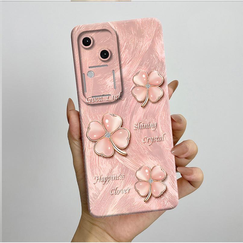 For Vivo V30 V2318 Casing Liquid Soft Silicone Aesthetic Luxury Cover Full Protective Shell For Vivo V 30 V30 Pro 5G Phone Case