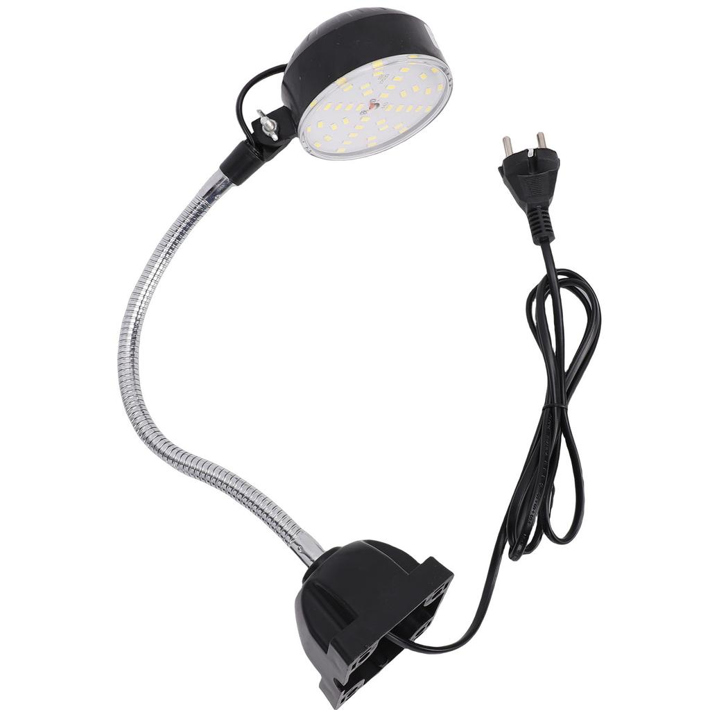 LED Machine Light 15W with 30cm Flexible Gooseneck Square Base Shop Tool Lamp for Lathe Work Bench Sewer Grill