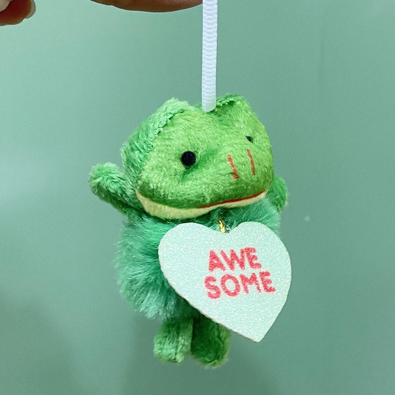 Cartoon Panda Easter Animal Plush Toys Heart Style Pendant Decorations Gift