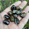 Handmade Wire-Wrapped Agate Barrel Beads for DIY Jewelry
