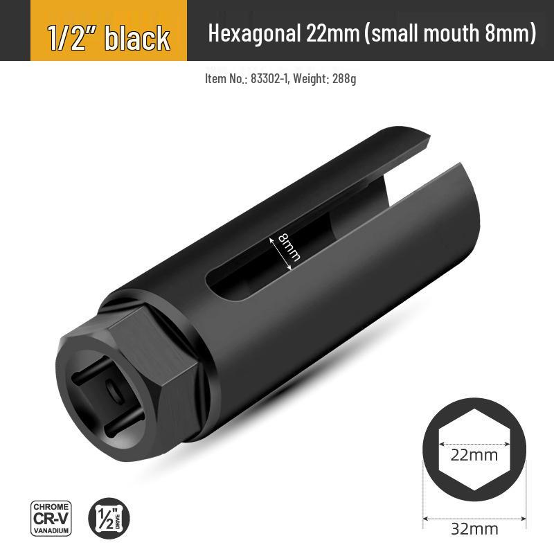 Oxygen Sensor Removal Tool: 22mm Open-End Socket for Auto Repair & Maintenance