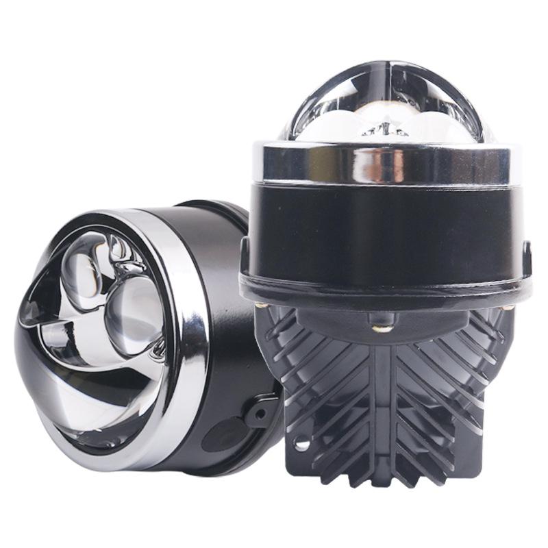 SANVI 3" LED Dual-Eye Fog Light Lens 50W 5500K High/Low Beam Upgrade