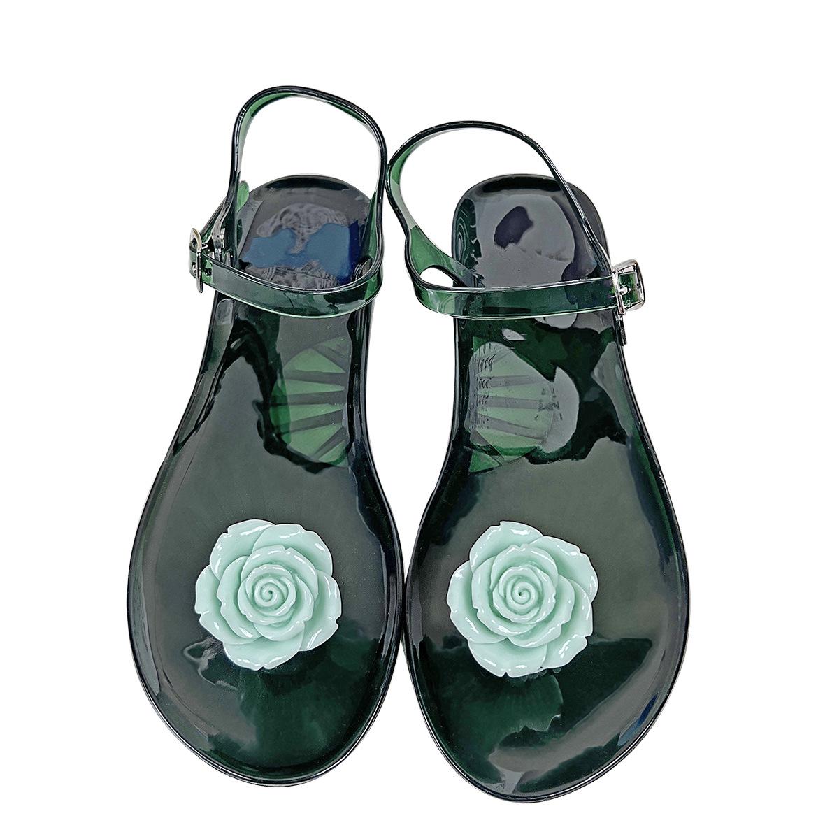 

Самые продаваемые женские сандалии Camellia Jelly - нескользящая мягкая подошва 38 темно-зеленого