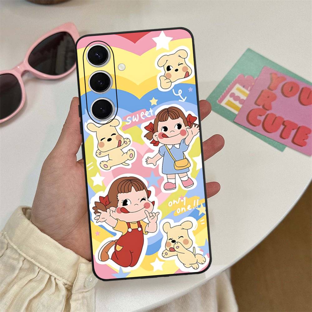 Brand P-peko Chan Lovely Girl Phone Case For Samsung S 24 Fe 25 Ultra Plus 20 Lite 21 30 22 23 24 22 Ultra 5G Fundas