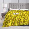 Yellow Duck Plush Blanket Students  Flannel Throw Blanket For Home Decor Warm Custom Quality Bedspread Gift