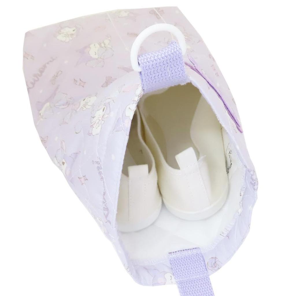 Takanami Create Quilted Shoe Case, Kuromi Purple [130508] Perfect for kindergarten, school, and extracurricular activities