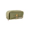 Button-layered Pen Case High Appearance Level Large-capacity Canvas Pencil Case Simple Stationery Bag