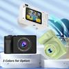1080P Kids Digital Camera Mini Video Camera for Kids 12MP 2.4 Inch IPS Screen Built-in Battery with