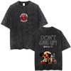 T-shirt Grafica Vintage Lavata Anime Hajime No Ippo Non Mollare Magliette Palestra di Pugilato Kamogawa Uomo Donna Maglietta Oversize Retro