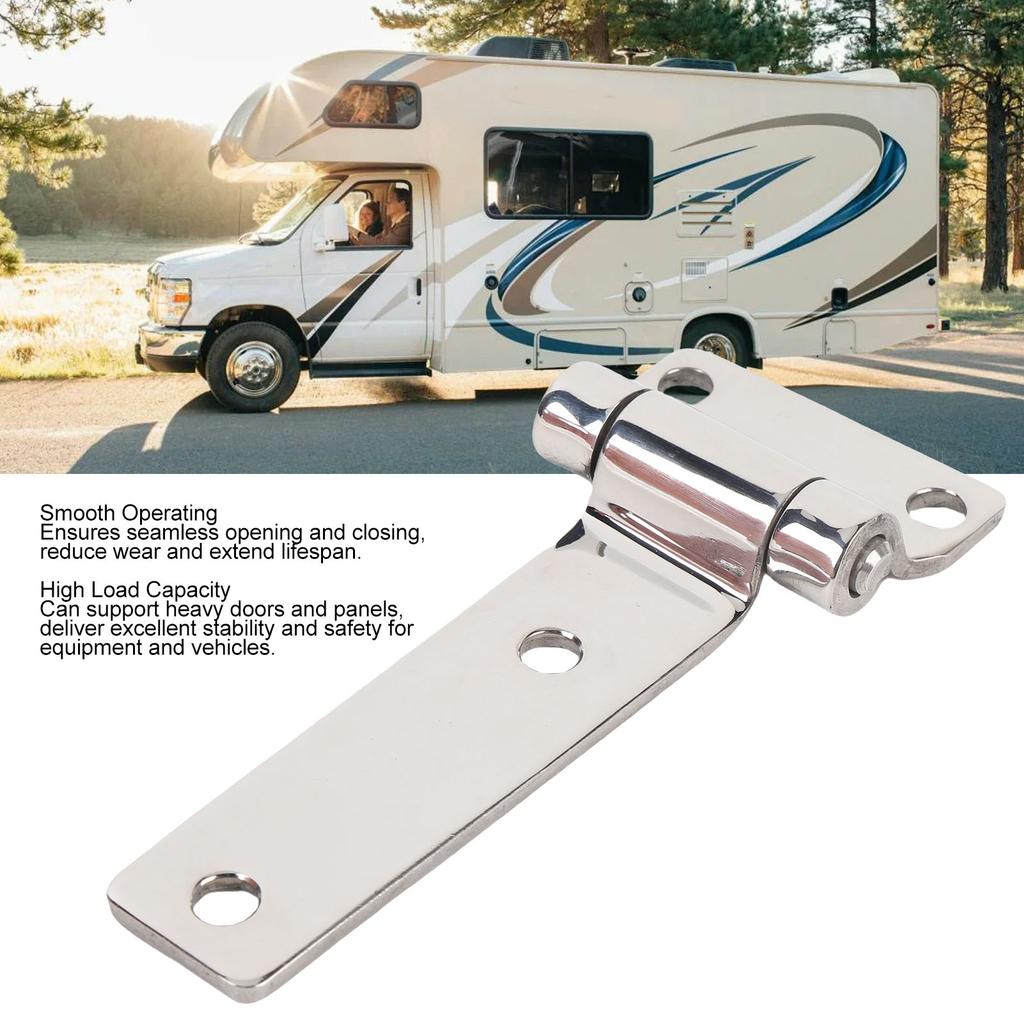 T Shape Door Hinge 304 Stainless Steel Smoother Operating High Load Capacity Hatch Hinge for RV Van Cabinet Yacht