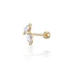 LUNNE 14k Leaf Marquise Cut Piercing (14k Gold) #LFPI14