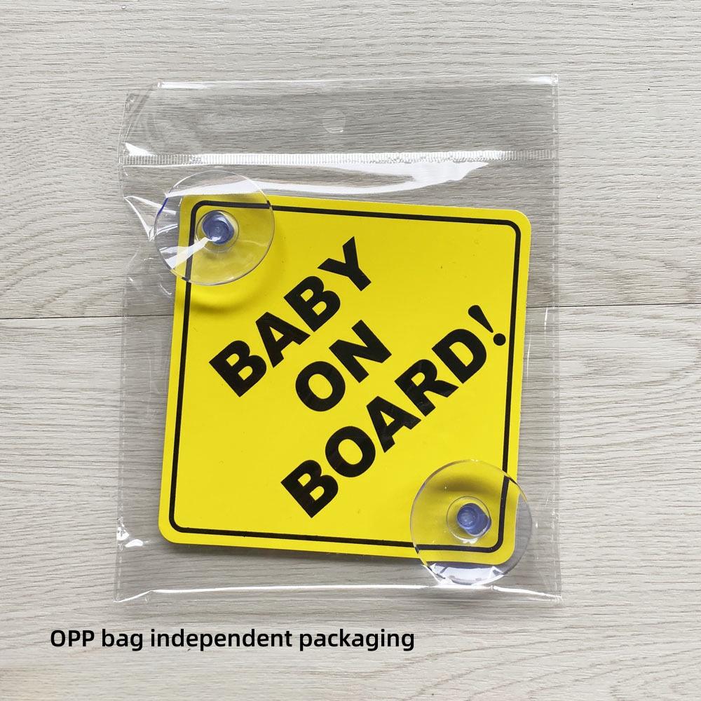 Baby On Board Sticker Kids Safety Reflective Vehicle Car Signs Self-Adhesive Warning Sticker Fuel Tank Sticker for Driver